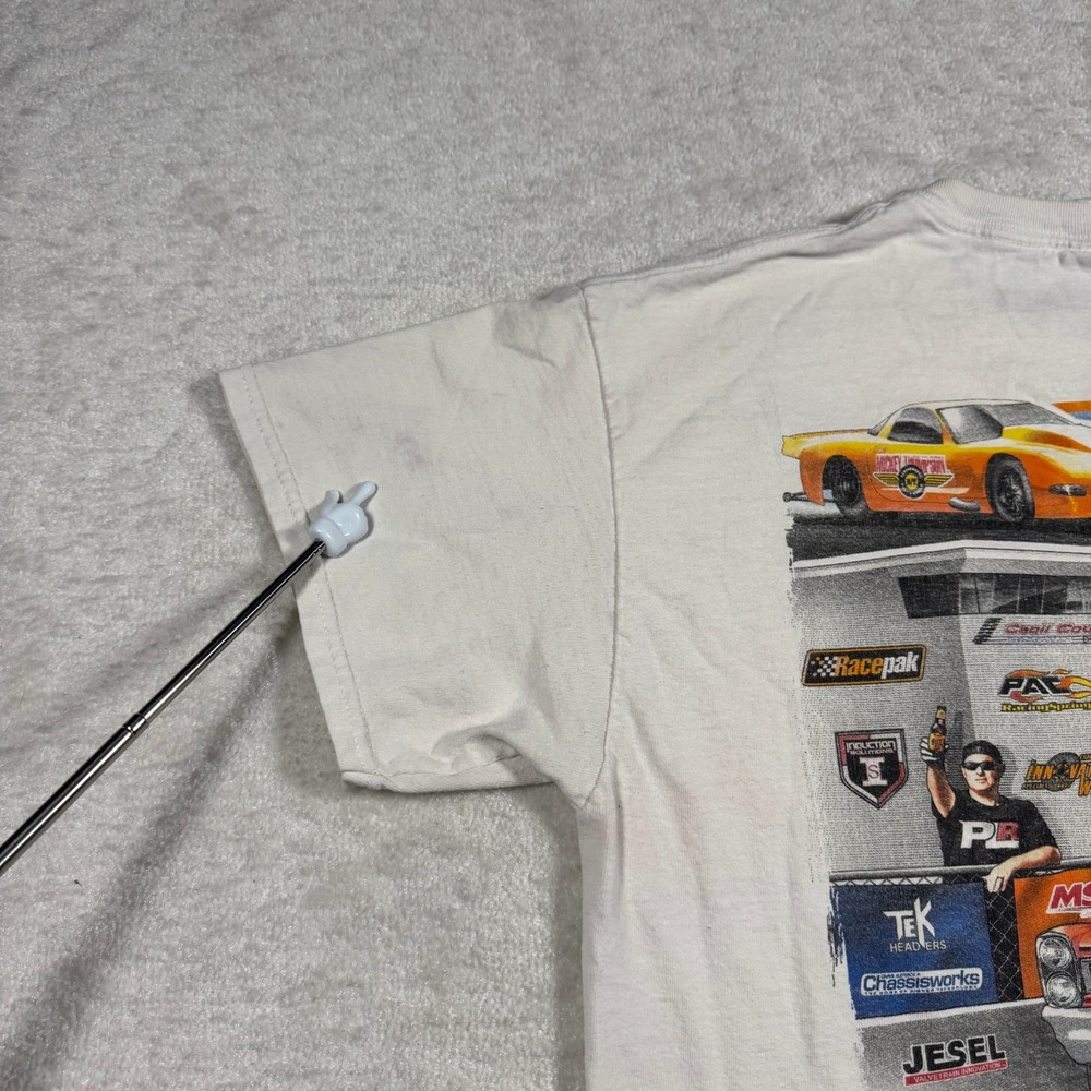 Gildan YellowBullet.com Nationals Cecil County Dragway T Shirt Mens L White 2014 - Picture 12 of 16